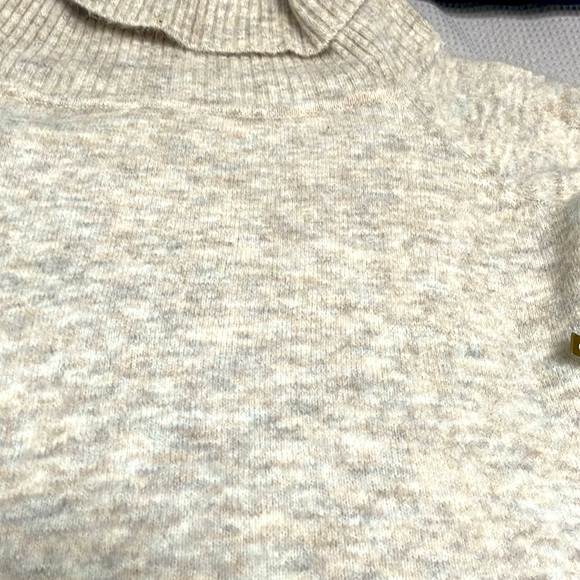 Wilfred Free sz S Yarn Made in Italy cozy soft sweater w ribbing beige/t… - Picture 5 of 8